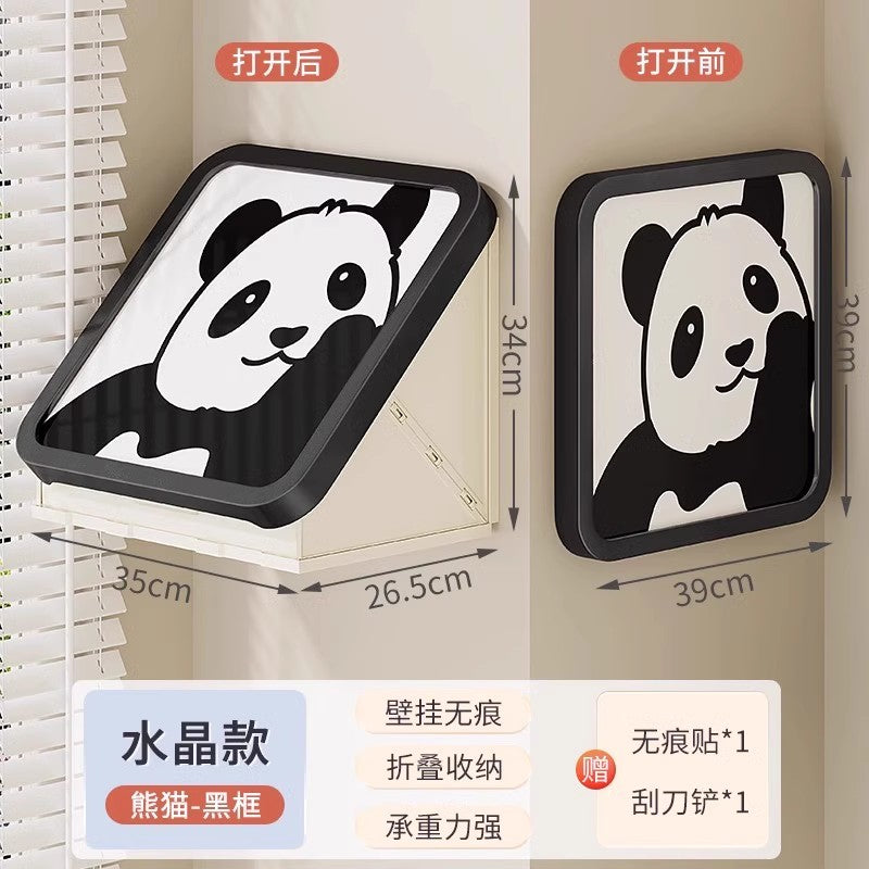 Mural Storage Box Clean Clothes Foldable Cabinet Bath