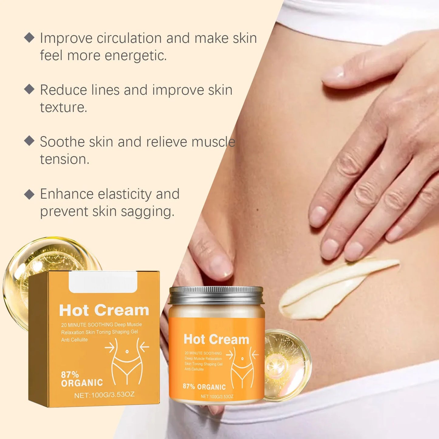 Body Care Cream Massage Skin Legs Arms Waist All Over The Body Universal Body Firming Cream