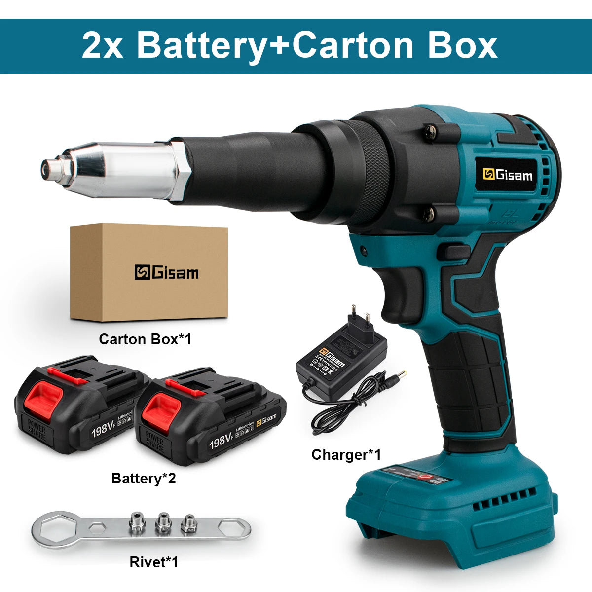 20000N Brushless Electric Rivet Gun 2.4~4.8mm Cordless Rivet Nut Gun Drill Insert Automatic Riveting Tool For Makita 18V Battery