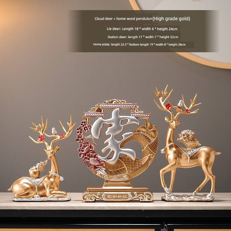 TV Accessible Luxury Living Room Moving Gift Wine Cabinet Decorations