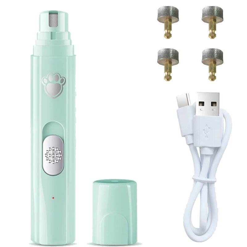 Electric Dog Cat Nail Grinder Rechargeable Pet Nail Trimmer Small Medium Large Dogs Cats Painless Paws Grooming Smoothing