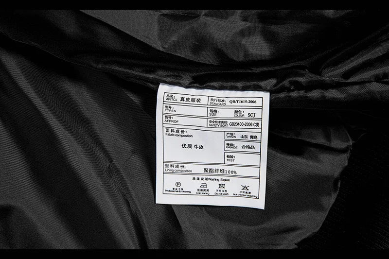 2025 New Spring Men's Genuine Leather Jacket Embroidery Bomber Cowhide Air Force Jacket Motorcycle Leather Coat A2 Biker Clothes