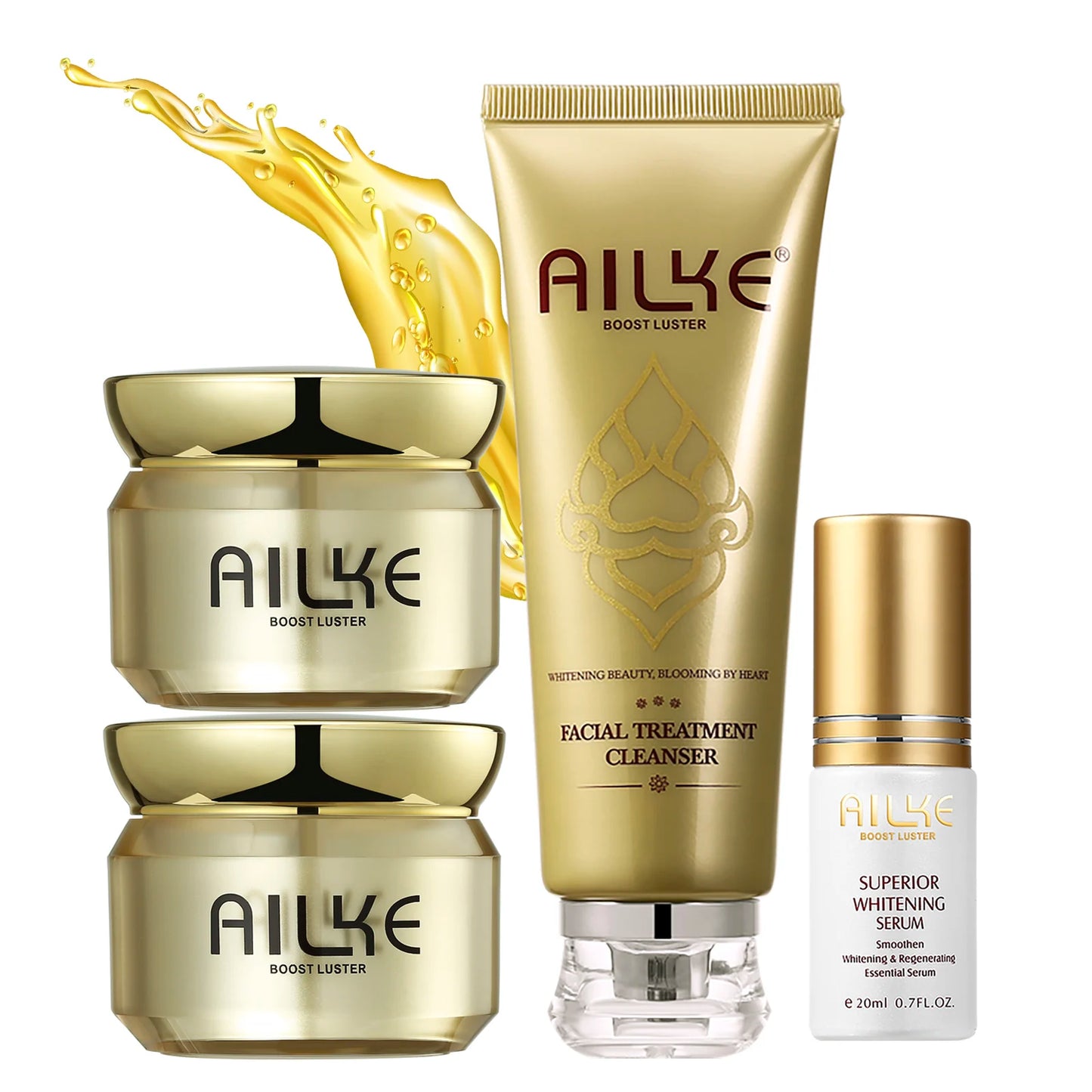 AILKE Brightening Face Cream With Glutathione, Improve Dull Skin, Remove Black Spots Facial Cream for Women Men
