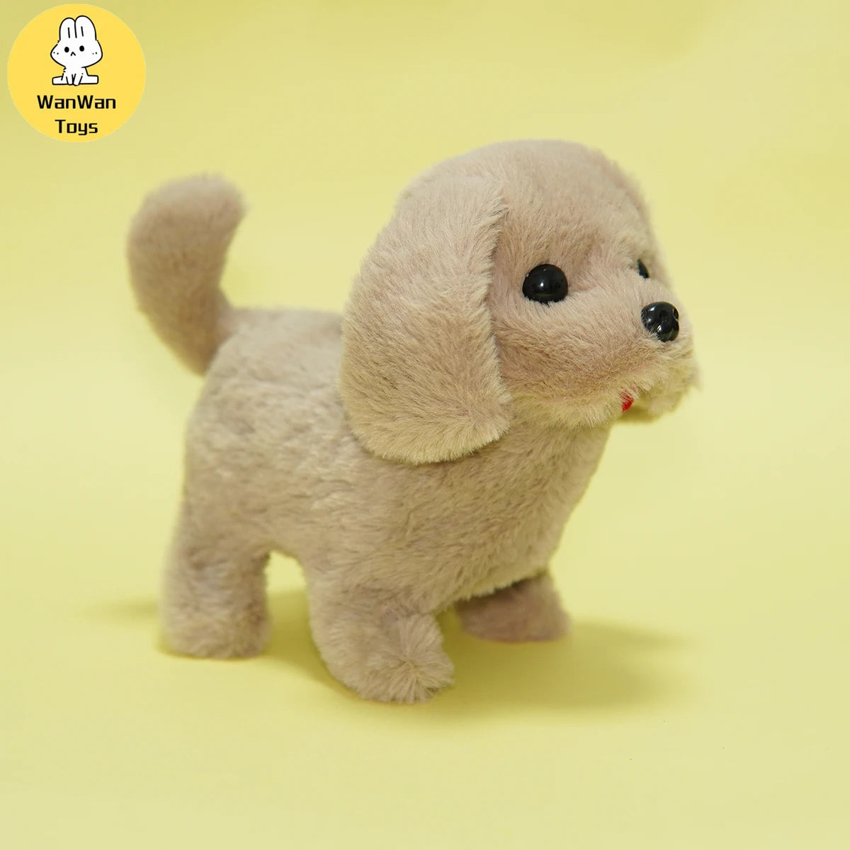 Plush Electric Puppy Simulation Pet Dog Can Walk Teddy Dog Golden Retriever Bichon Frize Dog Children Can Bark Run And Rock