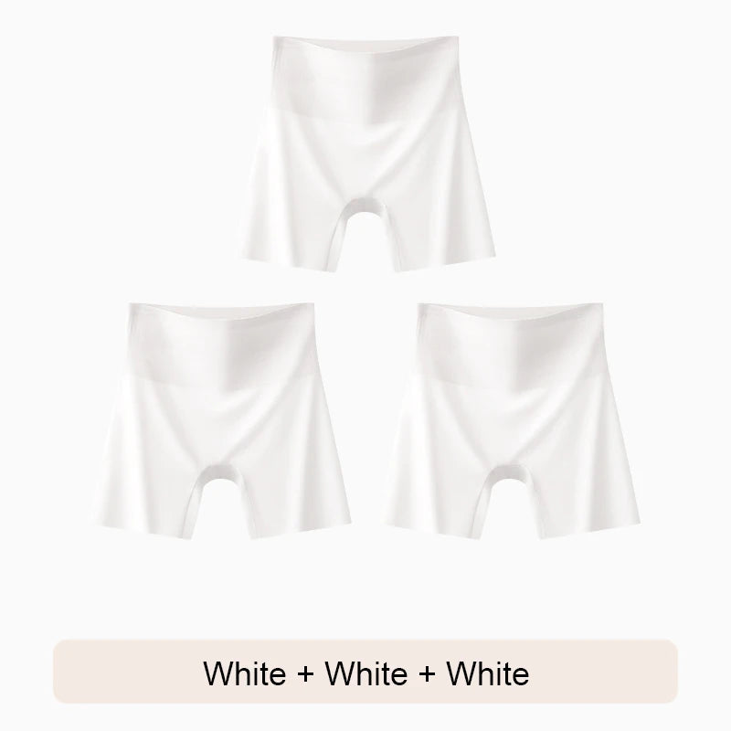 Underwear for Women Seamless Panties Women's Shorts Woman Girdle Brief Ice Silk Shorts Under the Skirt Safety Short Pants Summer