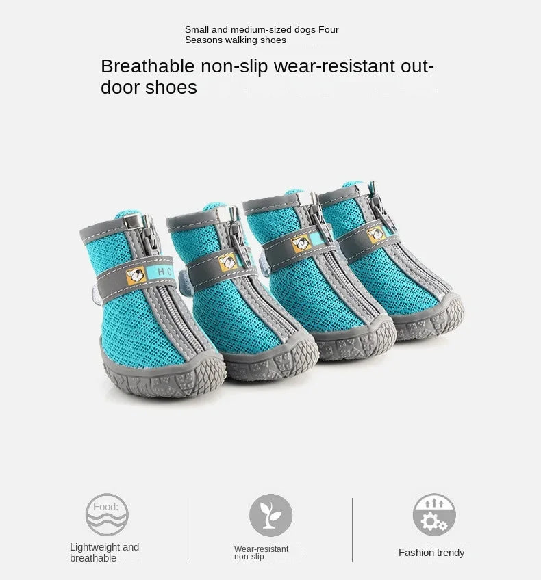 Dog Shoes Summer For Small Dogs Chihuahua Pet Supplies Dog Boots Anti-skid Wear-resistant Pets Accessories