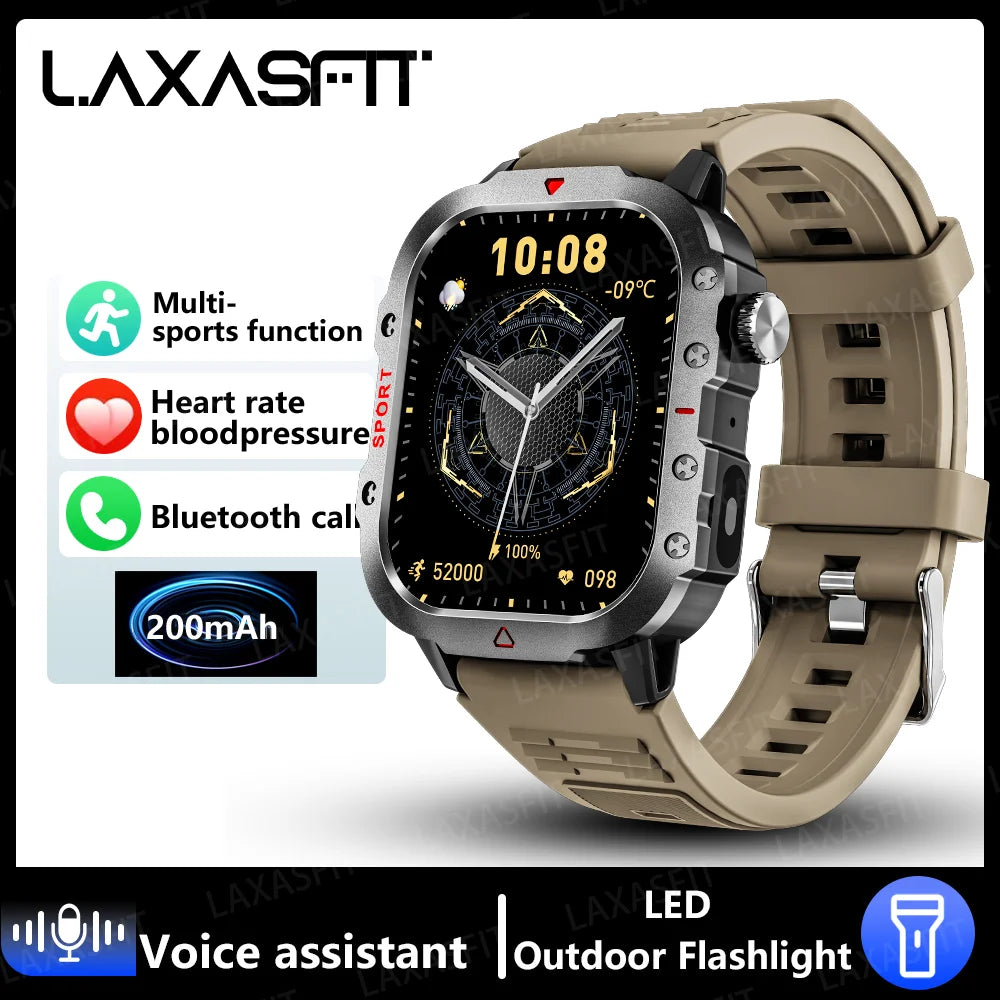 New LED Men's Smartwatch Bluetooth Talking Smartwatch Multi Sport Mode Health Monitoring Smart Watch