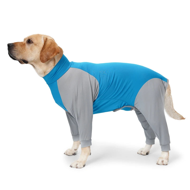 Dog Recovery Suit Pet Home Wear Pajamas High-elastic Breathable Dog Jumpsuit Pet Operative Protection Long Sleeves Bodysuit
