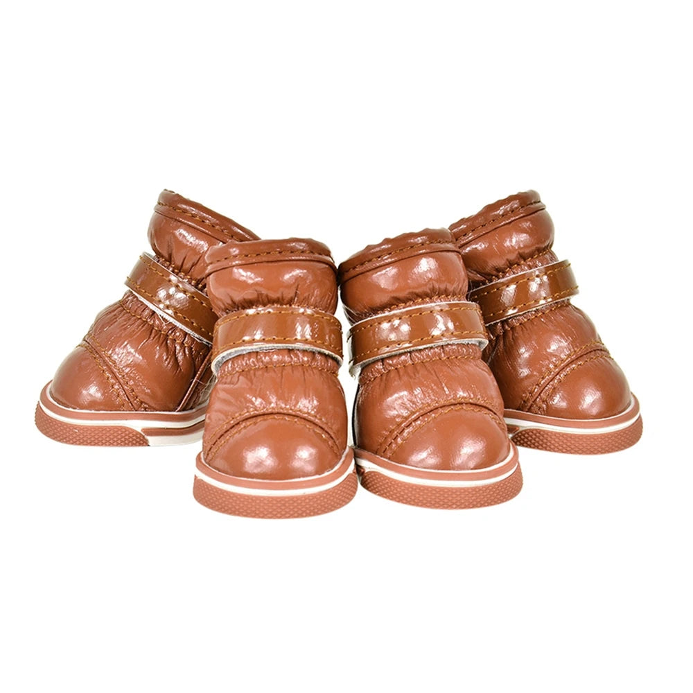 4Pcs Dirt-resistant Soft Outdoor Dog Boots for Small Medium Dog Dog Shoes Paw Protector Wear-resistant