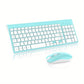 Wireless Keyboard and Mouse Combo, Compact Full Size Wireless Computer Keyboard and Mouse Set 2.4G Ultra-Thin Sleek Design for Windows, Computer, Desktop, PC, Notebook, Laptop
