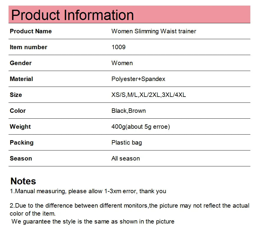 2 In 1 Slimming Body Shaper Belt Wrap Bandage Wrap Waist Trainer Lumbar Waist Support Belt Snatch  Wrap Waist Trainer