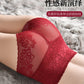 Women's underwear sexy  lace high waist elastic female panties antibacterial transparent  high quality ladies lingerie