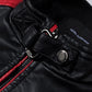 Men's Winter Pu Jacket Motorcycle Waterproof Cool Contrast Colors Classic Biker Leather Jacket Aviator Motor Autumn Coat