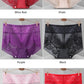 Women's underwear sexy  lace high waist elastic female panties antibacterial transparent  high quality ladies lingerie