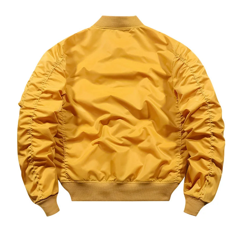 Spring Autumn Bomber Jacket Men Women Military Fly Jacket Varsity Baseball Flight Coat Mens Windbreaker Mens Clothing 2022