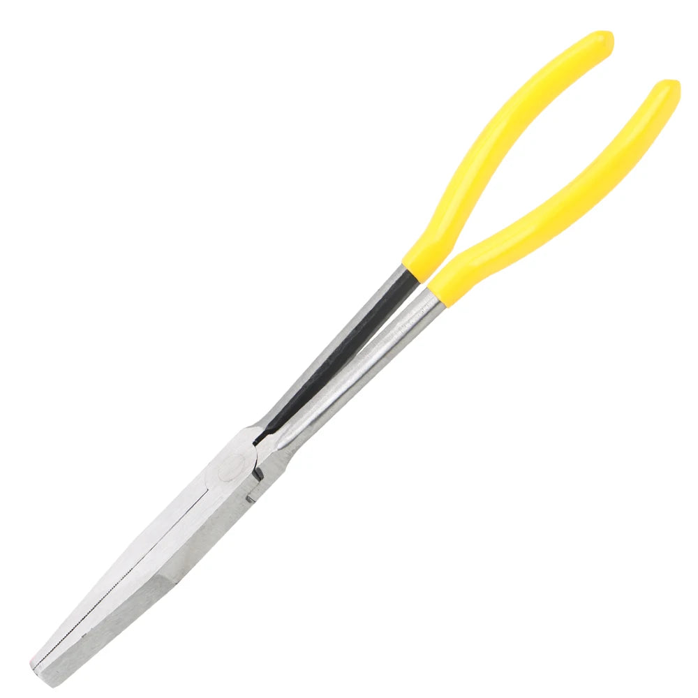 DIY Extra Long Nose Pliers Straight Bent Tip Mechanic Equipment Hand Removal Tools Spanner Clips Auto Care Kit Car Accessories