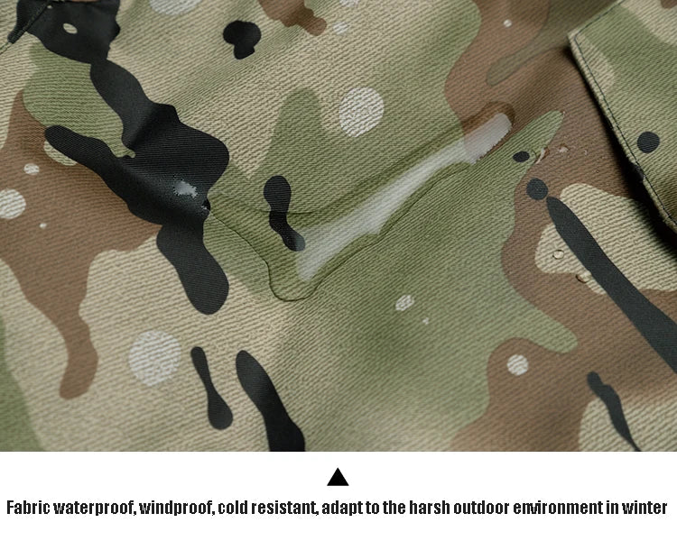 New Mens Camouflage Ski Suit Waterproof Breathable Snowboard Jacket Winter Snow Pants Suits Male Skiing and Snowboarding Sets