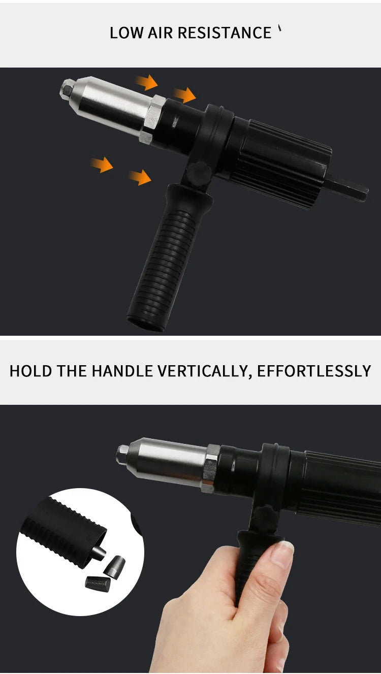 Professional Electric Rivet Nut Gun Machine Core Pull Accessories Cordless Riveting Gun Drill Adapter  Insert Nut Tools