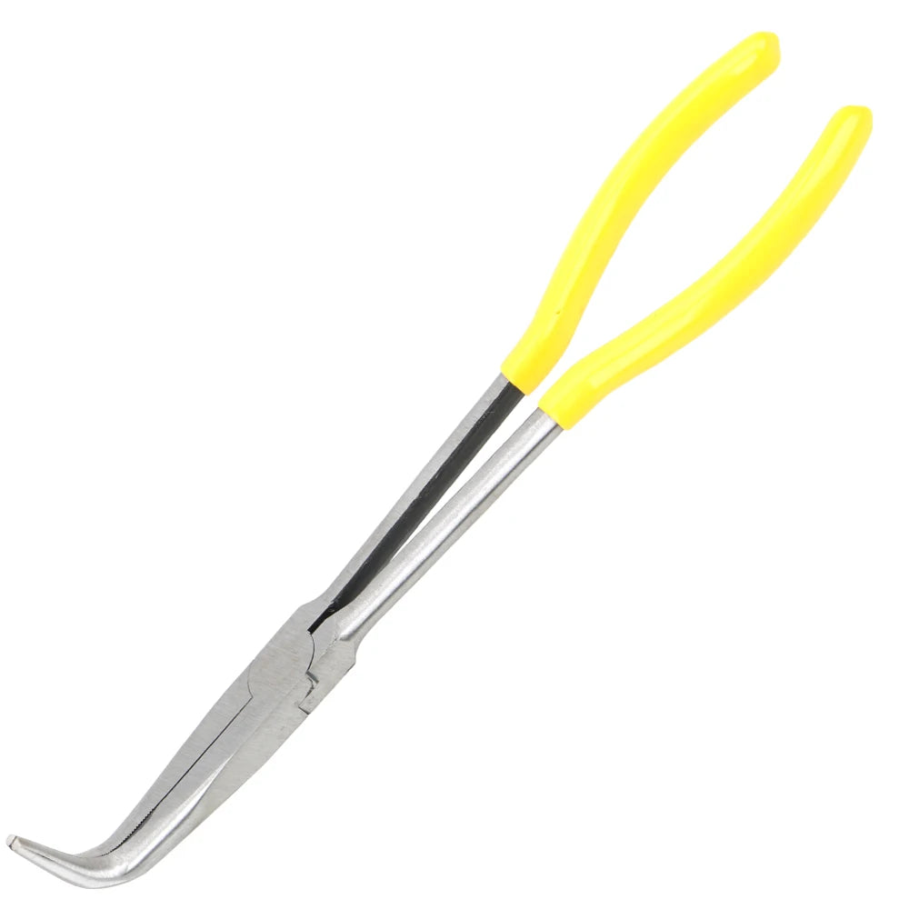 DIY Extra Long Nose Pliers Straight Bent Tip Mechanic Equipment Hand Removal Tools Spanner Clips Auto Care Kit Car Accessories
