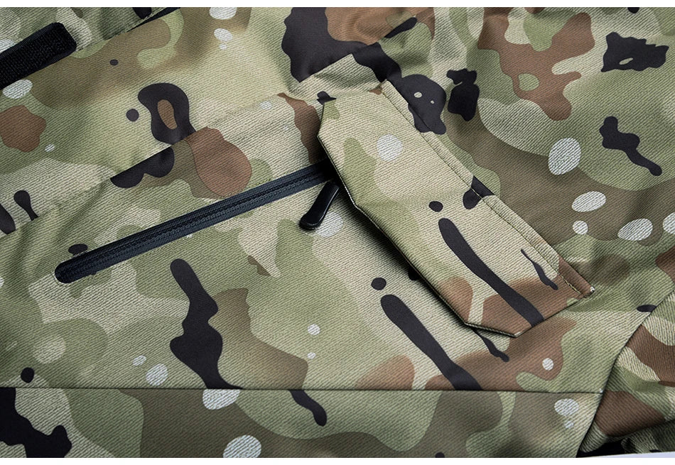 New Mens Camouflage Ski Suit Waterproof Breathable Snowboard Jacket Winter Snow Pants Suits Male Skiing and Snowboarding Sets