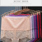 Women's underwear sexy  lace high waist elastic female panties antibacterial transparent  high quality ladies lingerie