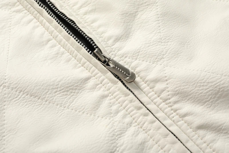 Autumn Winter Bomber Leather Jacket Men Scorpion Embroidery Hooded Jacket PU Leather Motorcycle Mens Ryan Gosling Drive Jacket