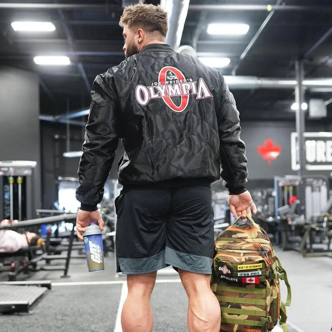 NEW OLYMPIA Mens zipper Jacket Winter  Fashion Casual male gym  Bodybuilding  Jacket Sweatshirt sportswear Brand top coat