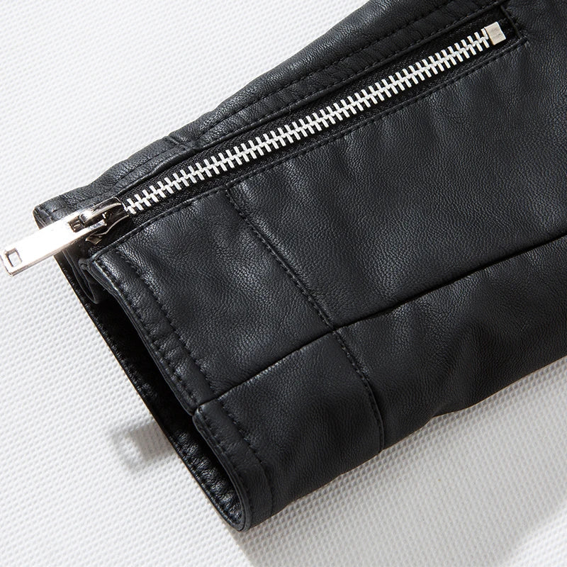 Men Faux Leather Jacket Motorcycle 8Xl Men's Jackets Black Jaqueta De Couro Masculina Outwear Male Pu Leather Mens Coats Brand