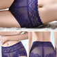 Women's underwear sexy  lace high waist elastic female panties antibacterial transparent  high quality ladies lingerie