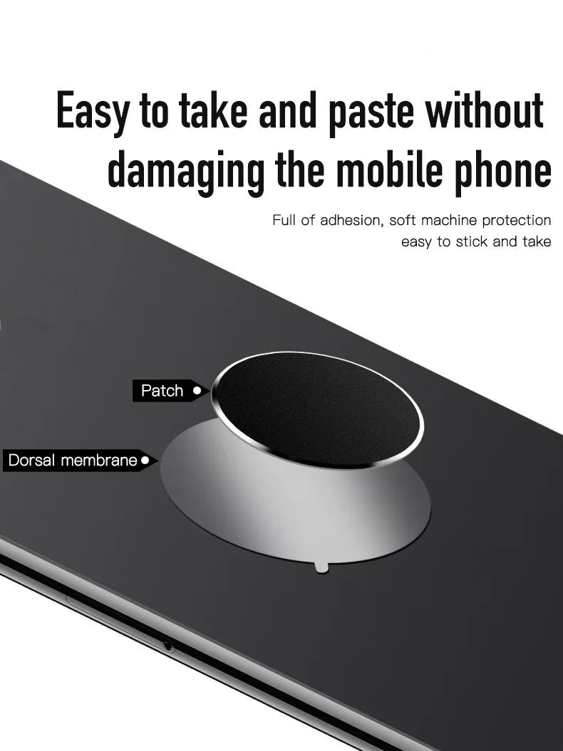 Metal Disk Plate Magnetic Car Phone Holder Universal Air Vent Mount Mobile Cellphone Stand GPS Support Magnet Iron Sheet