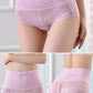 Women's underwear sexy  lace high waist elastic female panties antibacterial transparent  high quality ladies lingerie