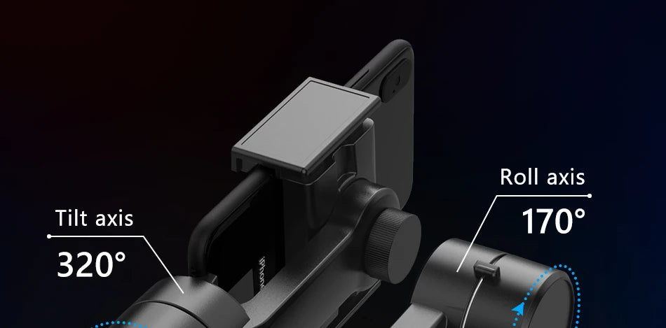 F8 Handheld 3-Axis Gimbal Phone Holder Anti Shake Video Record Stabilizer for Xiaomi iPhone Cellphone Smartphone