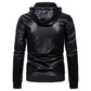 COLDKER Fashion Men's PU Leather Jacket new For Male Fitness Suede Jacket chaqueta cuero Casual Coat Clothing for man