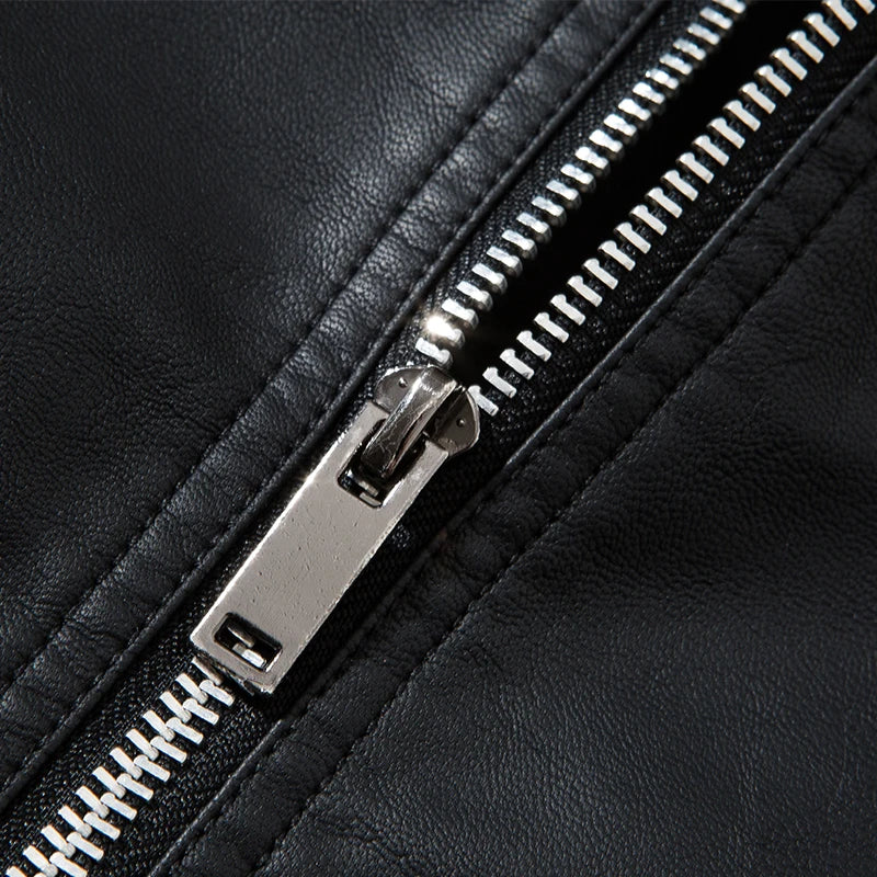 Men Faux Leather Jacket Motorcycle 8Xl Men's Jackets Black Jaqueta De Couro Masculina Outwear Male Pu Leather Mens Coats Brand