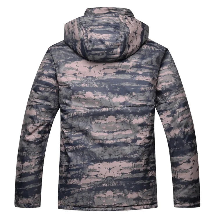 New Mens Camouflage Ski Suit Waterproof Breathable Snowboard Jacket Winter Snow Pants Suits Male Skiing and Snowboarding Sets