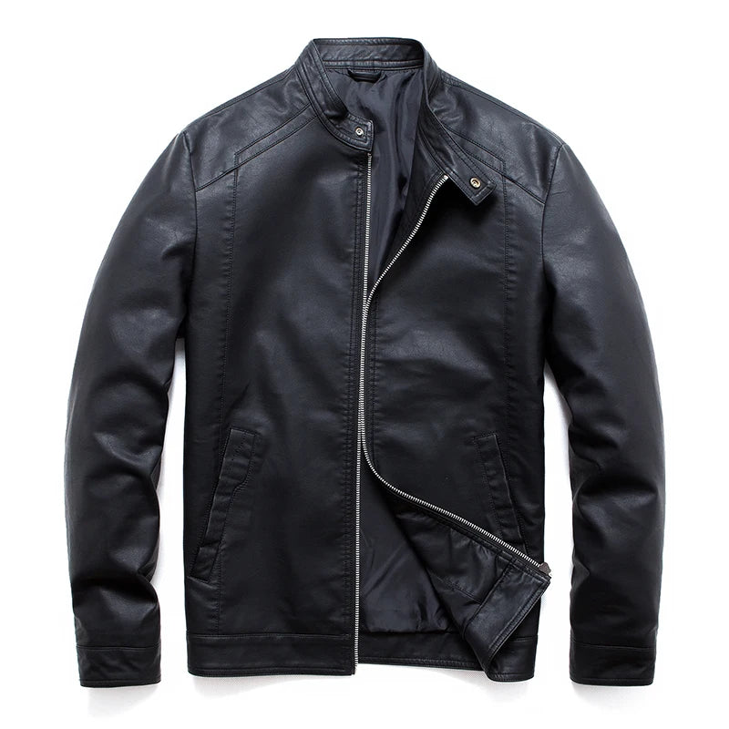 Men Faux Leather Jacket Motorcycle 8Xl Men's Jackets Black Jaqueta De Couro Masculina Outwear Male Pu Leather Mens Coats Brand