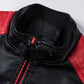 Men's Winter Pu Jacket Motorcycle Waterproof Cool Contrast Colors Classic Biker Leather Jacket Aviator Motor Autumn Coat
