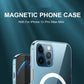 Hard Crystal Original Magnectic Case For iPhone 13 12 11 14 15 16Pro Max XSMAX XR SE 7 8Plus For Magsafe Wireless Charging Cover