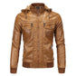 COLDKER Fashion Men's PU Leather Jacket new For Male Fitness Suede Jacket chaqueta cuero Casual Coat Clothing for man