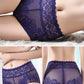 Women's underwear sexy  lace high waist elastic female panties antibacterial transparent  high quality ladies lingerie