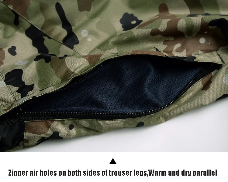 New Mens Camouflage Ski Suit Waterproof Breathable Snowboard Jacket Winter Snow Pants Suits Male Skiing and Snowboarding Sets