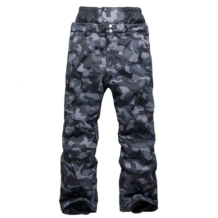 New Mens Camouflage Ski Suit Waterproof Breathable Snowboard Jacket Winter Snow Pants Suits Male Skiing and Snowboarding Sets