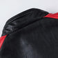 Men's Winter Pu Jacket Motorcycle Waterproof Cool Contrast Colors Classic Biker Leather Jacket Aviator Motor Autumn Coat