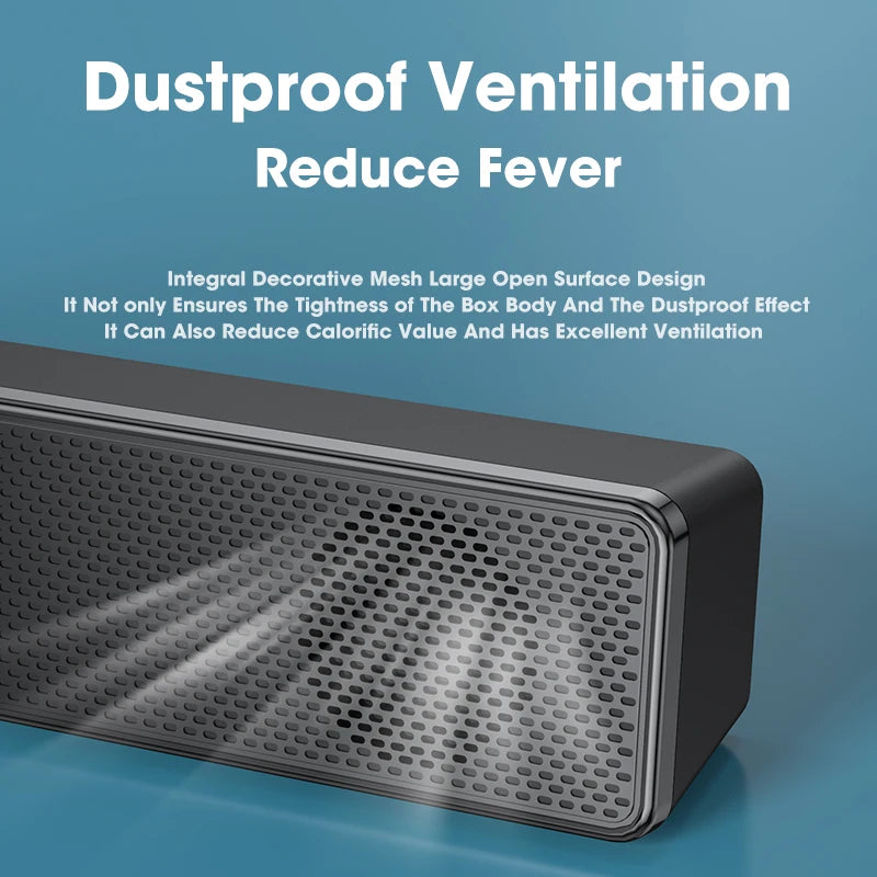 Niye Home Theater Sound Portable Bluetooth Speaker 360° Surround Soundbar Computer Speaker for TV Subwoofer Stereo Music Box