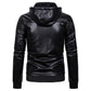 COLDKER Fashion Men's PU Leather Jacket new For Male Fitness Suede Jacket chaqueta cuero Casual Coat Clothing for man