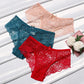 4Pcs Woman Sexy Lace Panties Female Briefs Underwear For Women Breathable Panty Hollow Lingerie Briefs Bow Underpants