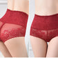 Women's underwear sexy  lace high waist elastic female panties antibacterial transparent  high quality ladies lingerie