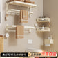 White Bathroom Wall-Mounted Toilet Towel Rack
