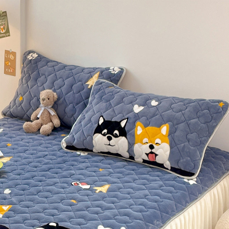 Non-Collapse Pillowcase and Pillow Core Set For Home Adult Cervical Support Improve Sleeping Pairs Dormitory Students Single Men