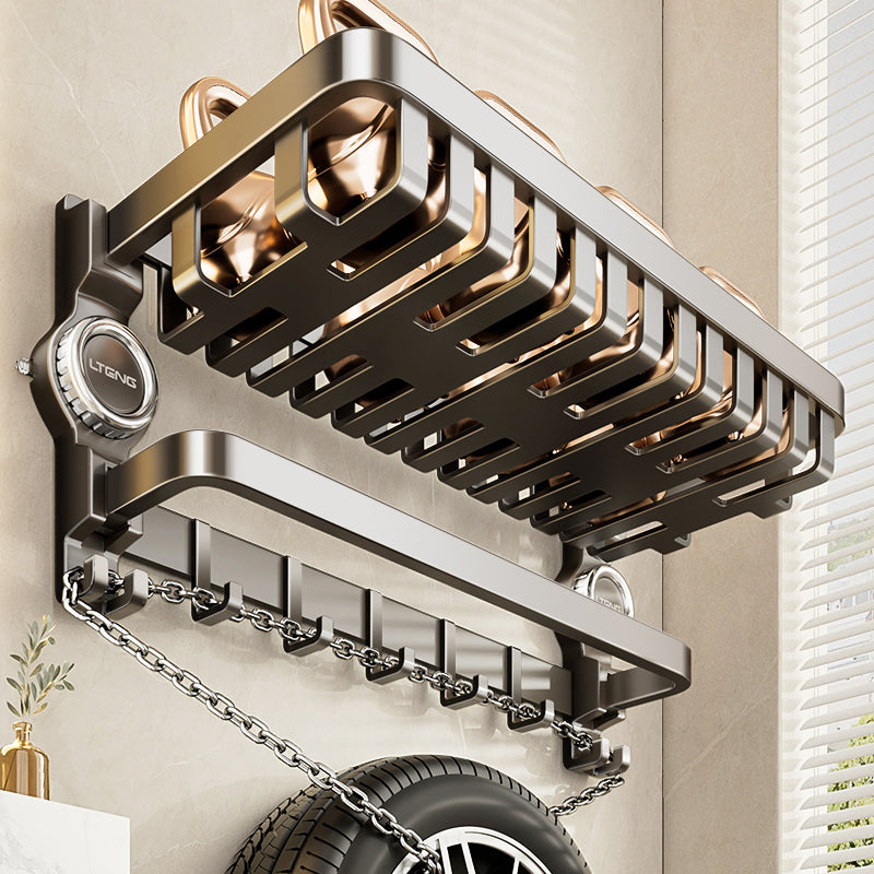 Suction Cup Towel Rack Punch-Free Toilet Bathroom Storage Rack Integrated Wall-Mounted Toilet Bath Storage Bath Towel Rack